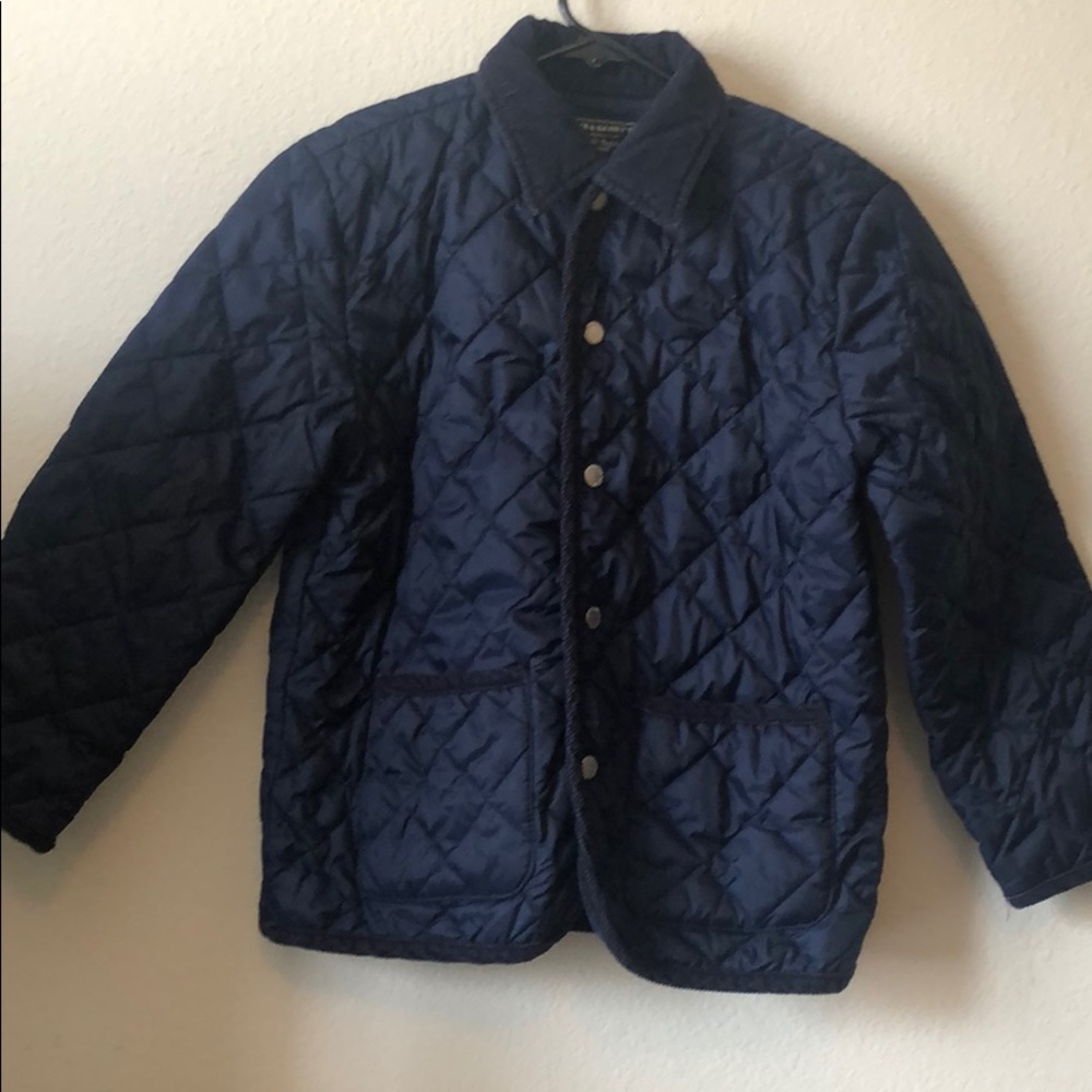 Barber jacket Steve & Barry’s quilted navy 7-8